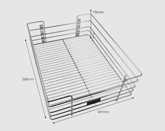 Plain Wire Basket - 150mm