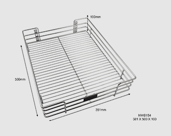 Plain Wire Basket - 100mm